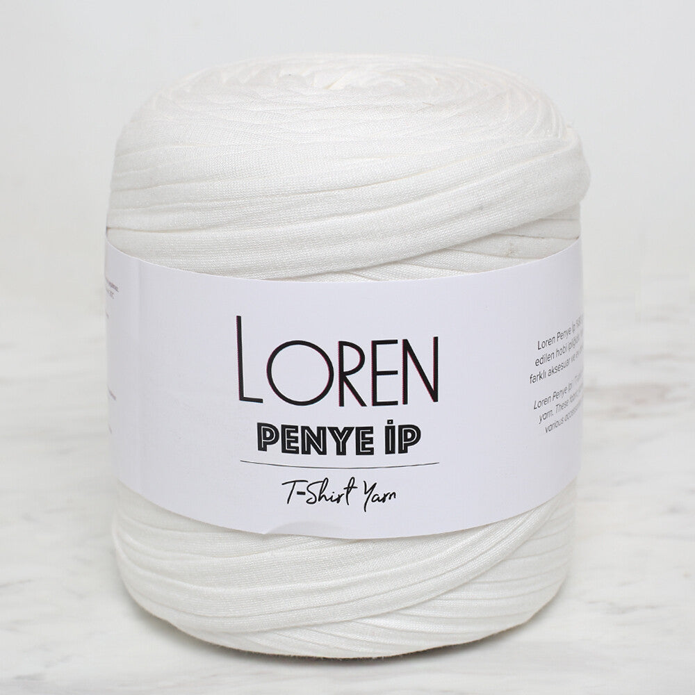 Loren Penye Kumaş El Örgü İpi Açık Krem - 43