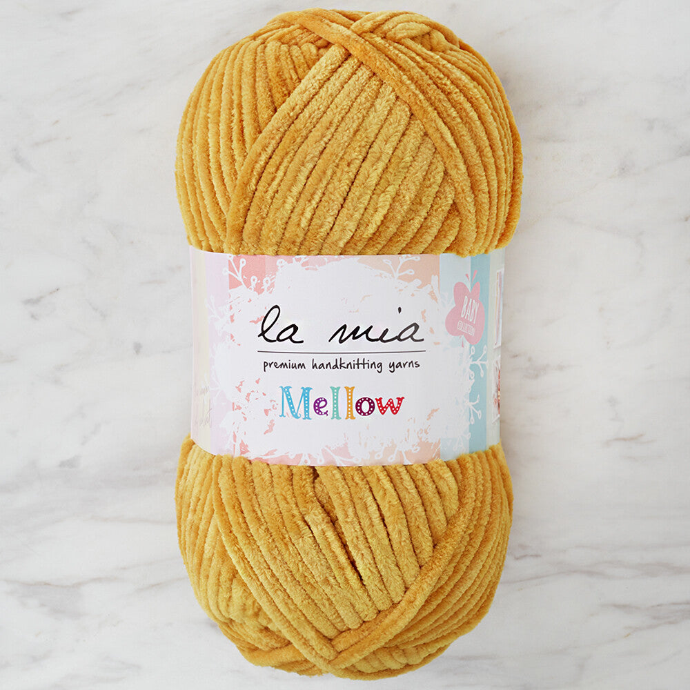 La Mia Mellow Koyu Sarı El Örgü İpi - 916