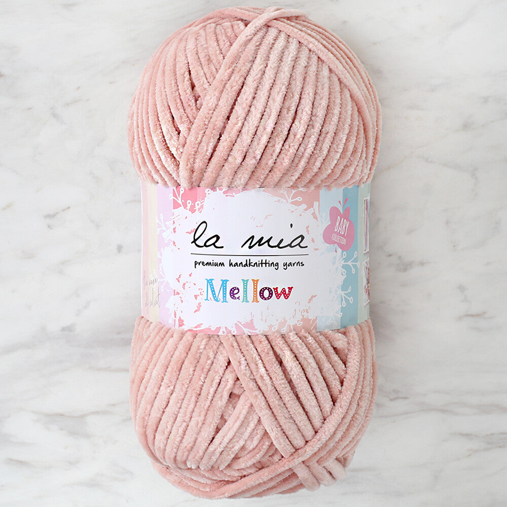 La Mia Mellow Pudra Pembe El Örgü İpi - 924
