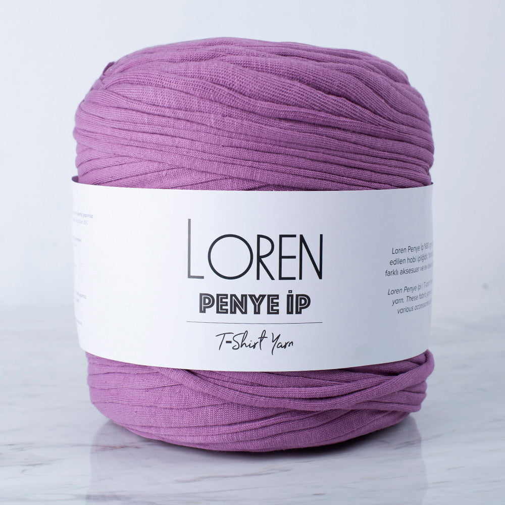 Loren Penye Kumaş El Örgü İpi Mor - 88