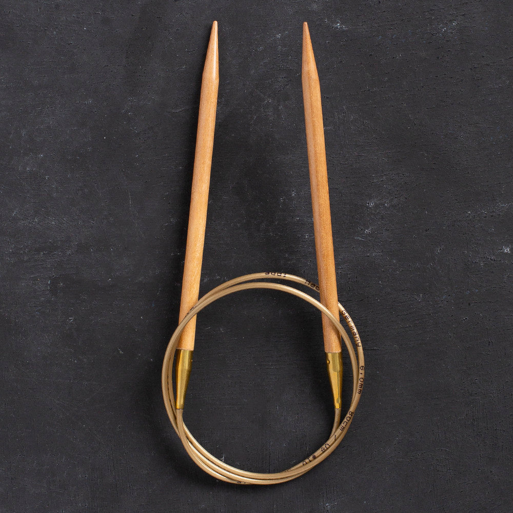 Addi Olive Wood 6 mm 80 cm Zeytin Ağacı Misinalı Örgü Şişi - 575-7