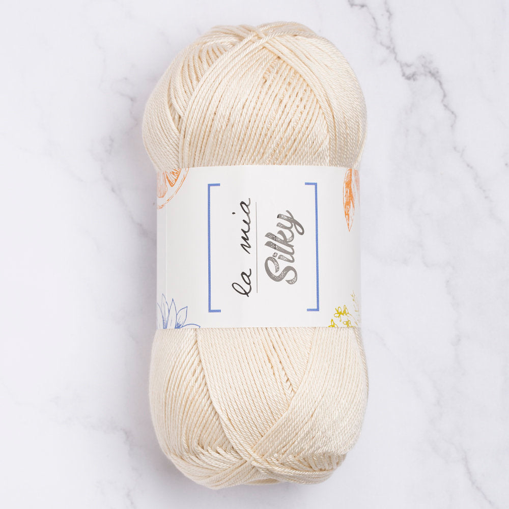 La Mia Silky Krem El Örgü İpi - L002