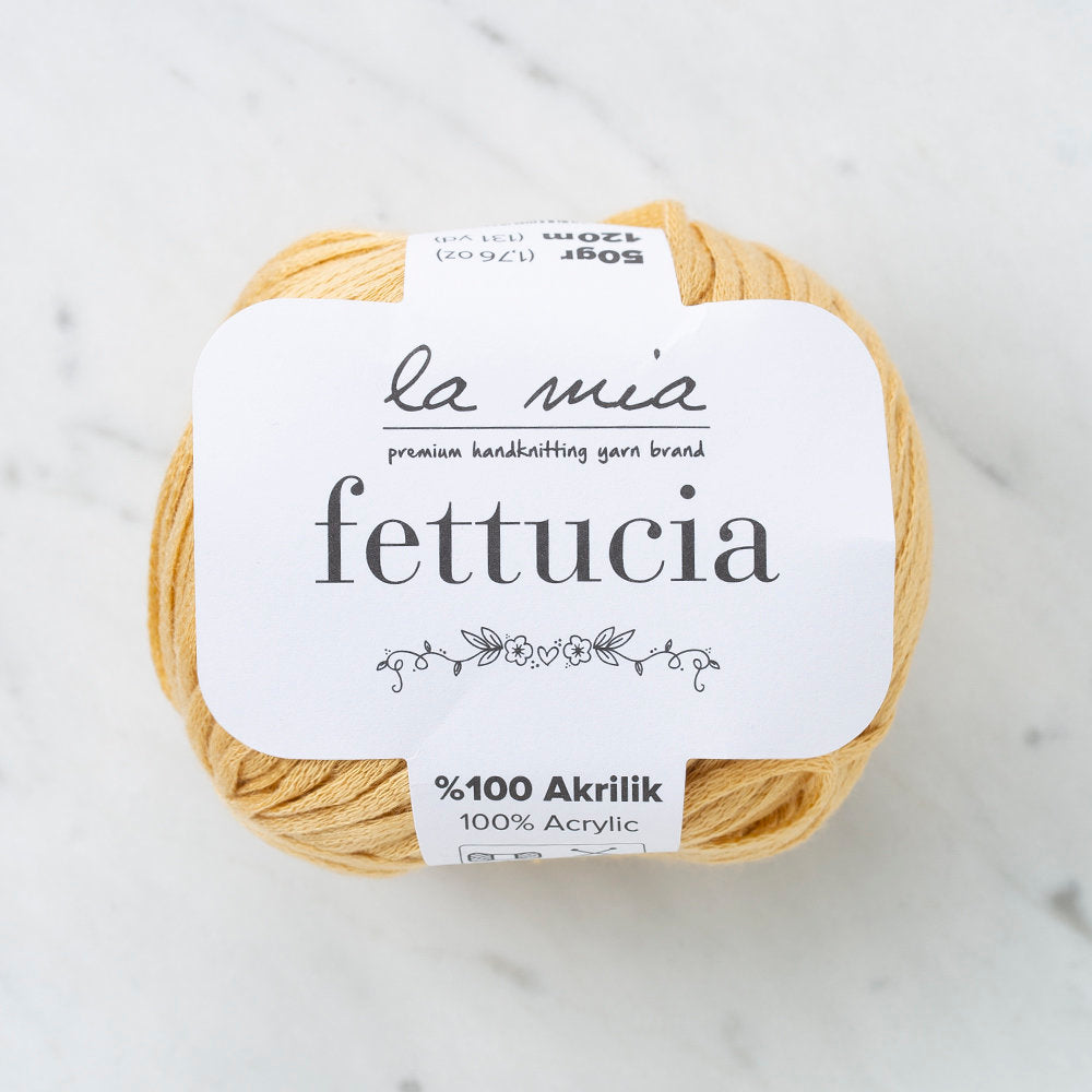 La Mia Fettucia Koyu Bej El Örgü İpi - L097
