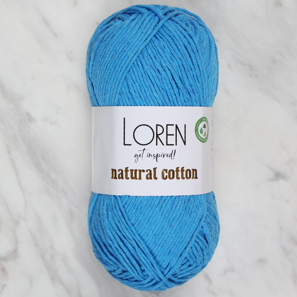 Loren Natural Cotton Turkuaz El Örgü İpi - R091
