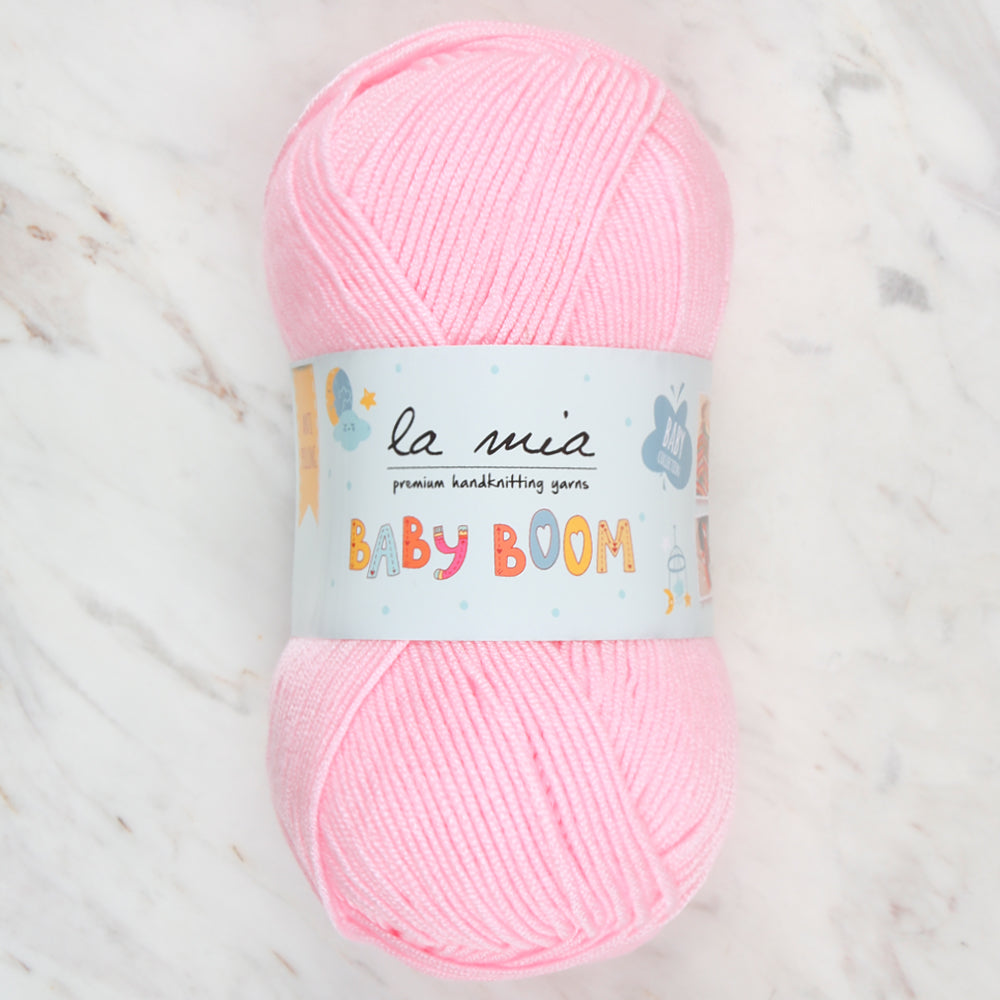 La Mia Baby Boom Bebe Pembe El Örgü İpi - 782