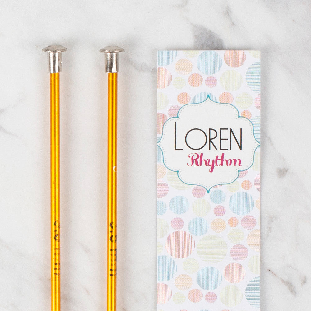 Loren Crafts Rythm 3,5mm Sarı Renkli Metal Örgü Şişi
