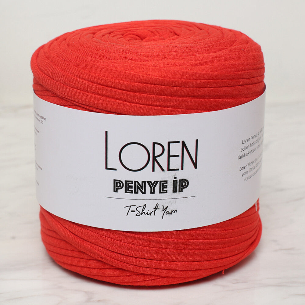 Loren Penye Kumaş El Örgü İpi Kırmızı - 46