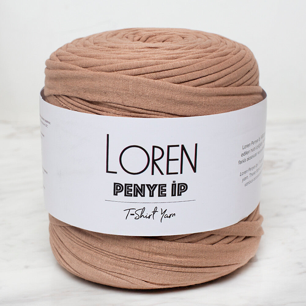 Loren Penye Kumaş El Örgü İpi Bej - 28