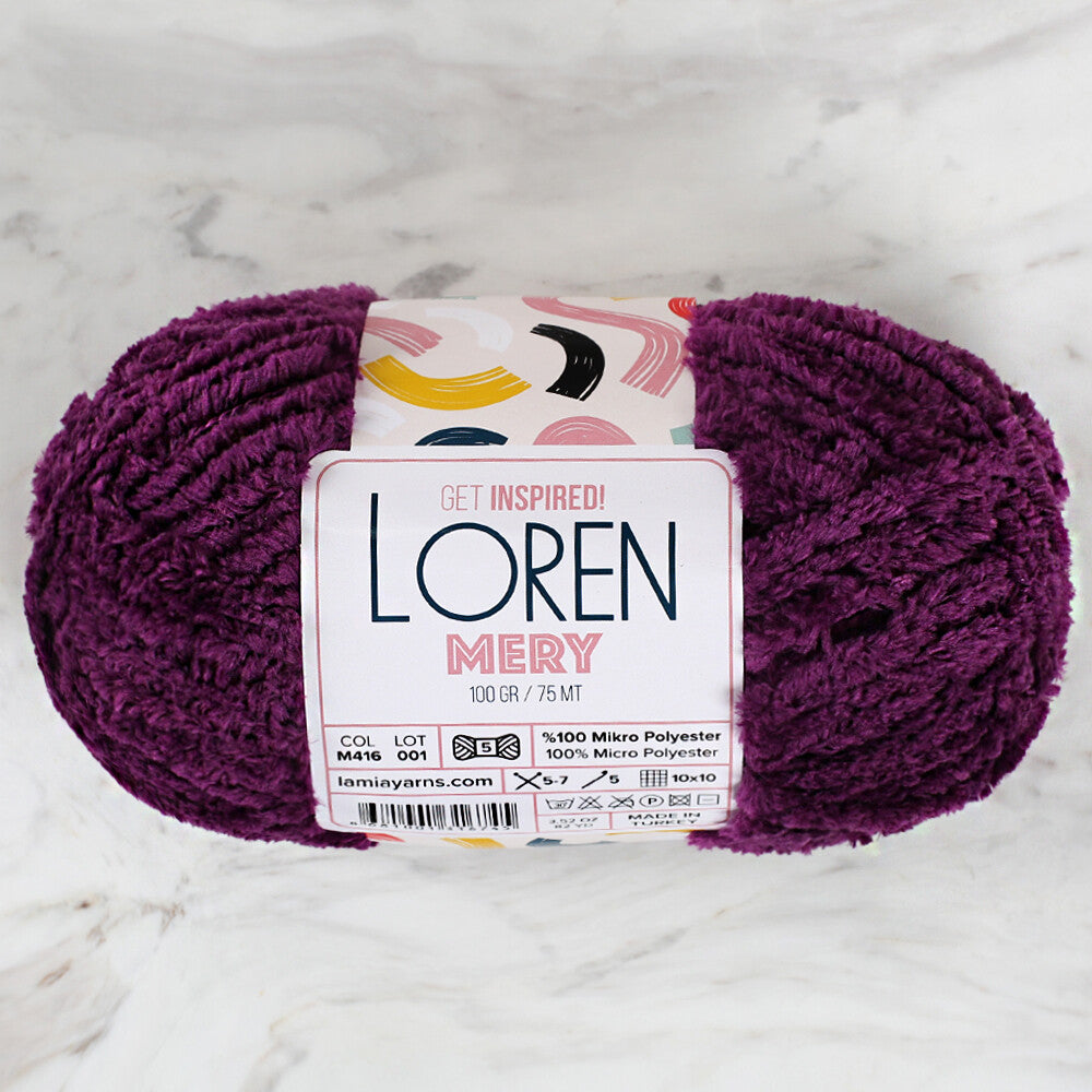 Loren Mery Mor El Örgü İpi - M416