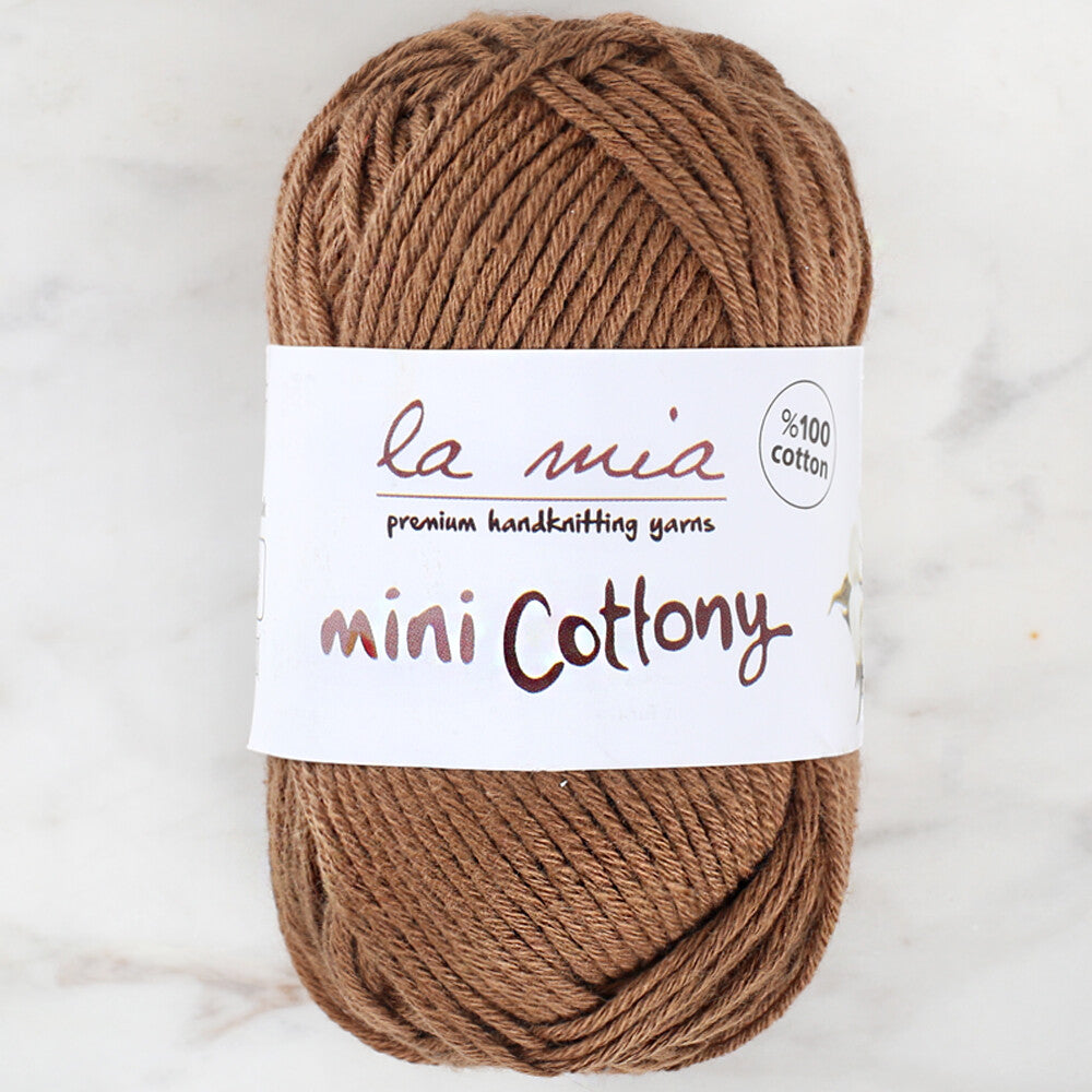 La Mia Mini Cottony 25 gr Açık Kahverengi Bebek El Örgü İpi - L199