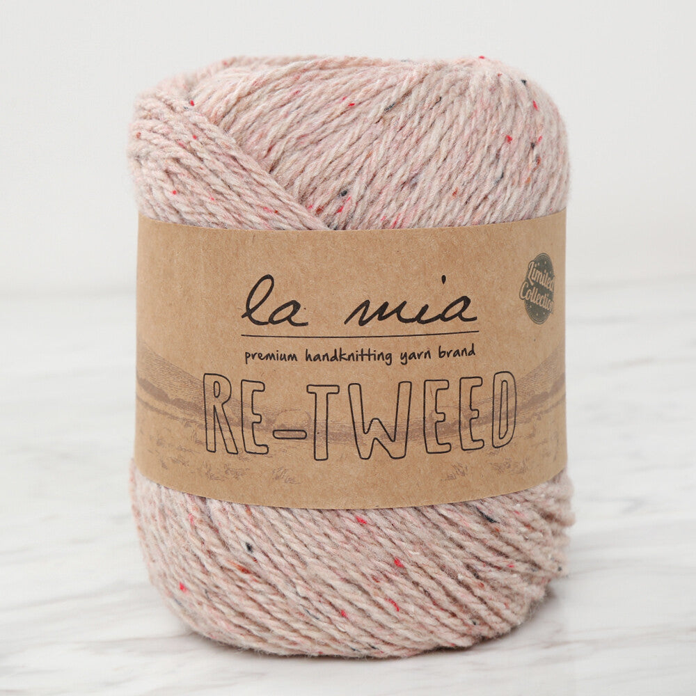 La Mia Re-Tweed Bej Melanj El Örgü İpi - L022