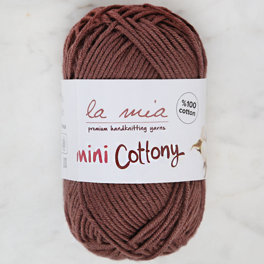 La Mia Mini Cottony 25 gr Kahverengi Bebek El Örgü İpi - L036