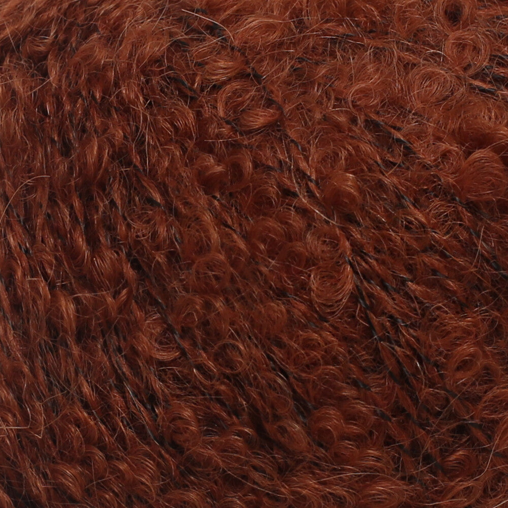 La Mia Alpaca Boucle 50 Gr Koyu Kahve El Örgü İpi - L311