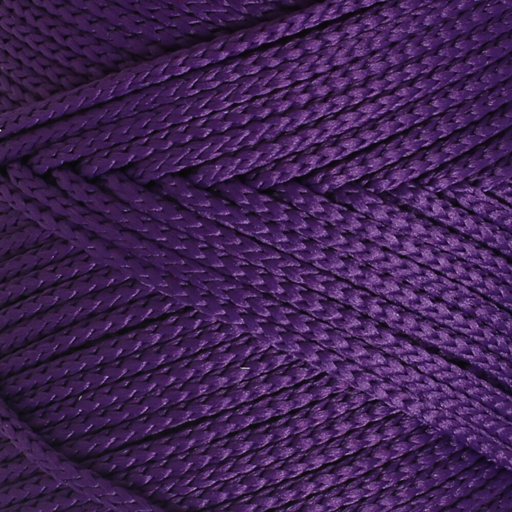 Loren Polyester Soft Macrame Koyu Mor El Örgü İpi - LM037