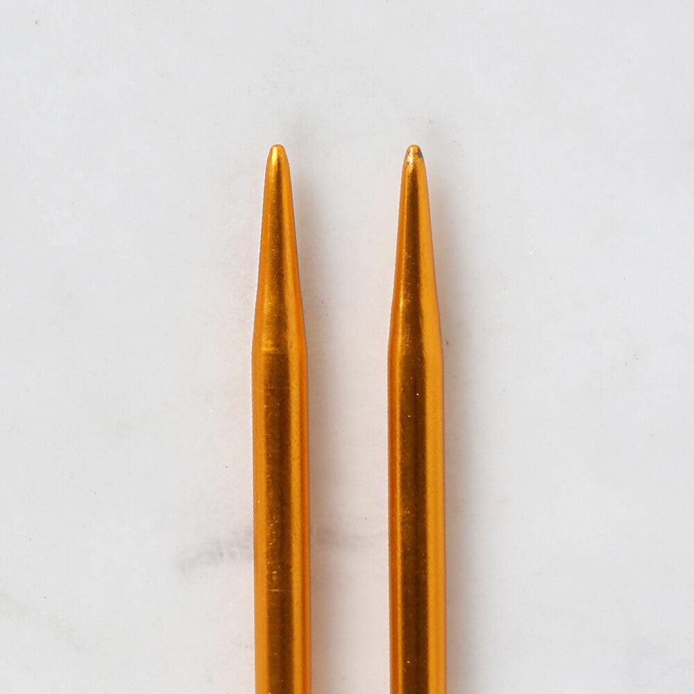Loren Crafts 4,5 mm 35 cm Sarı Metal Örgü Şişi - LRN320