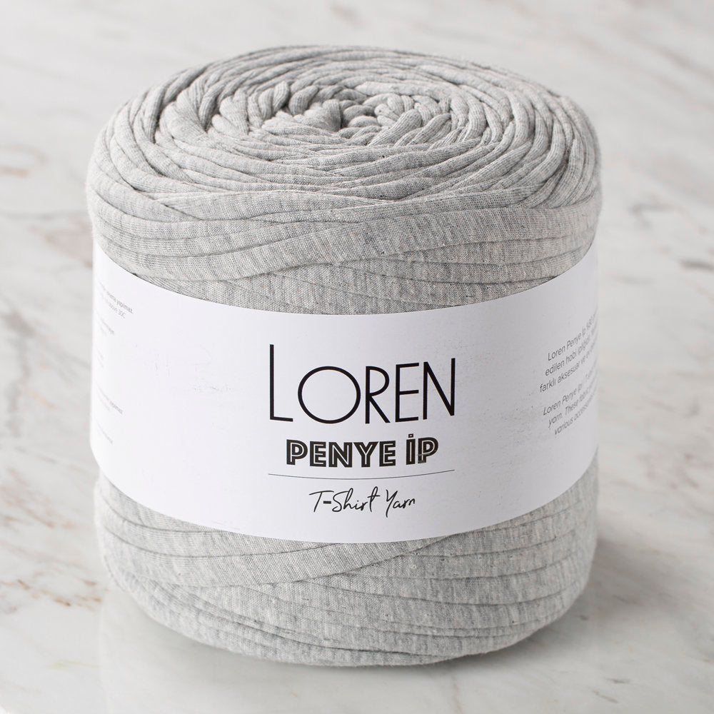 Loren Penye Kumaş El Örgü İpi Kırçıllı Gri - 32