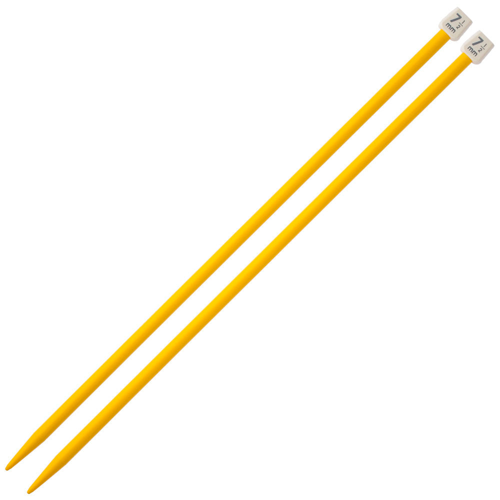 Pony Colour 7.5 mm 35 cm Sarı Plastik Örgü Şişi - 57666
