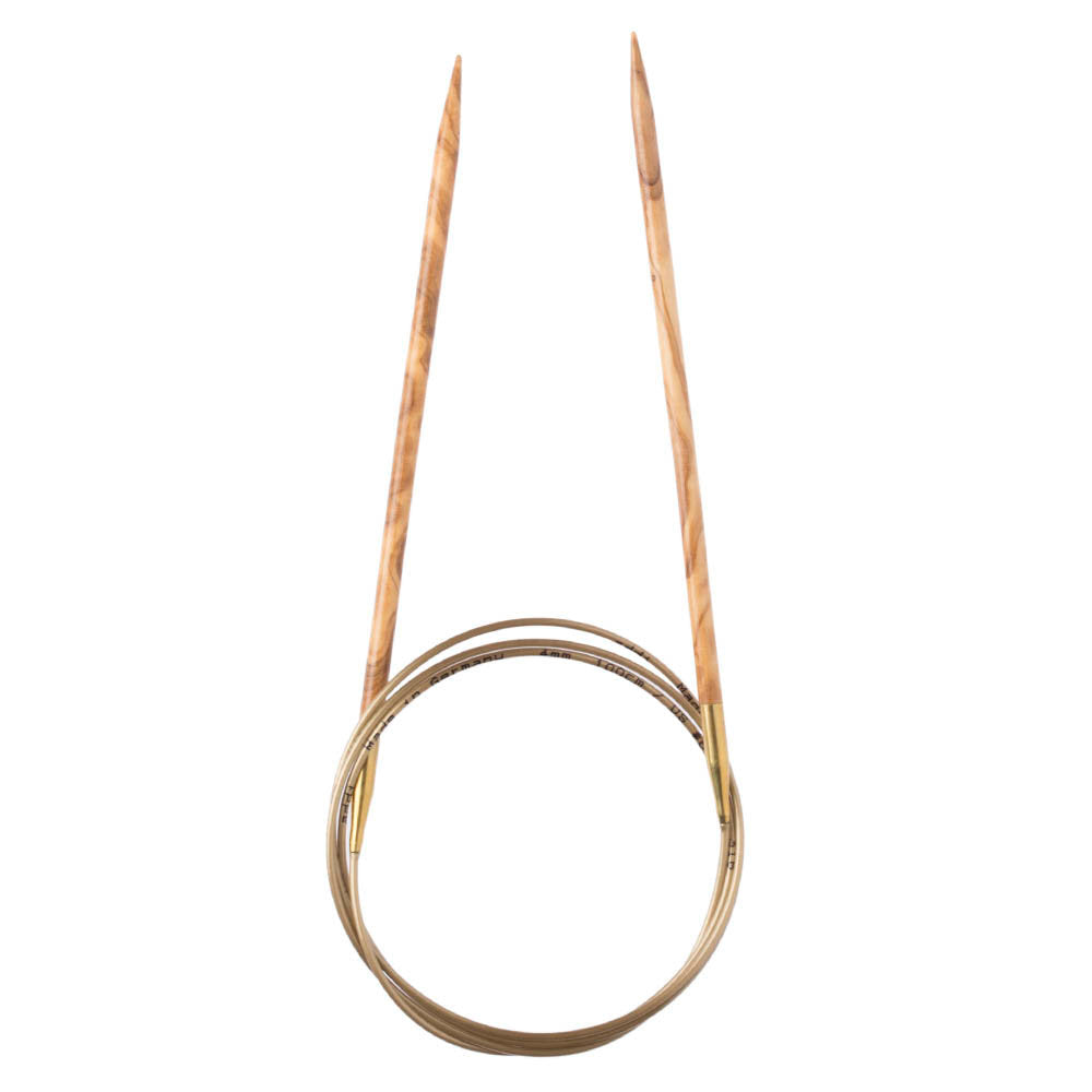 Addi Olive Wood 4 mm 60 cm Zeytin Ağacı Misinalı Örgü Şişi - 575-7