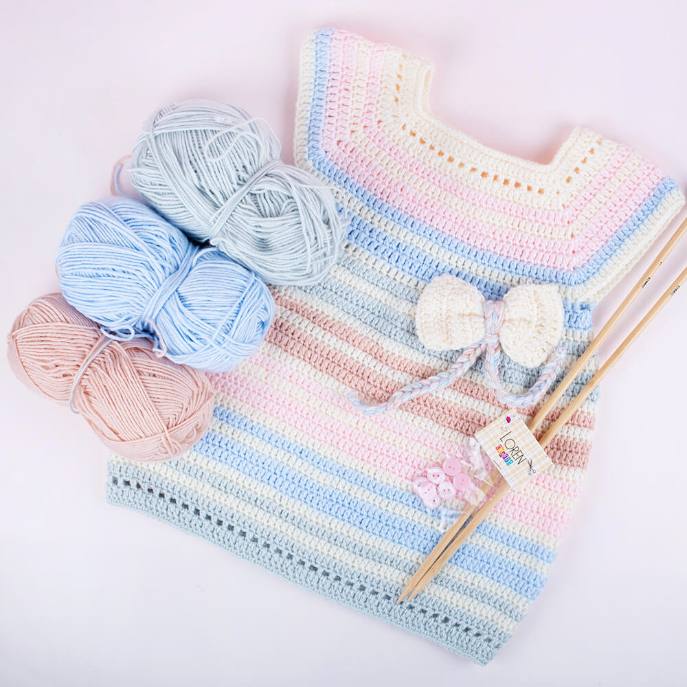 La Mia Baby Boom Gül Kurusu El Örgü İpi - 1763