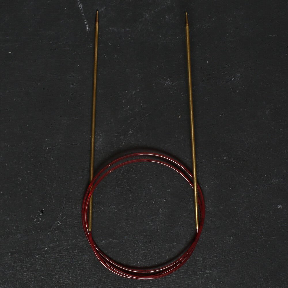 Addi 2,25mm 80cm Klasik Uzun Uçlu Misinalı Örgü Şişi - 755-7