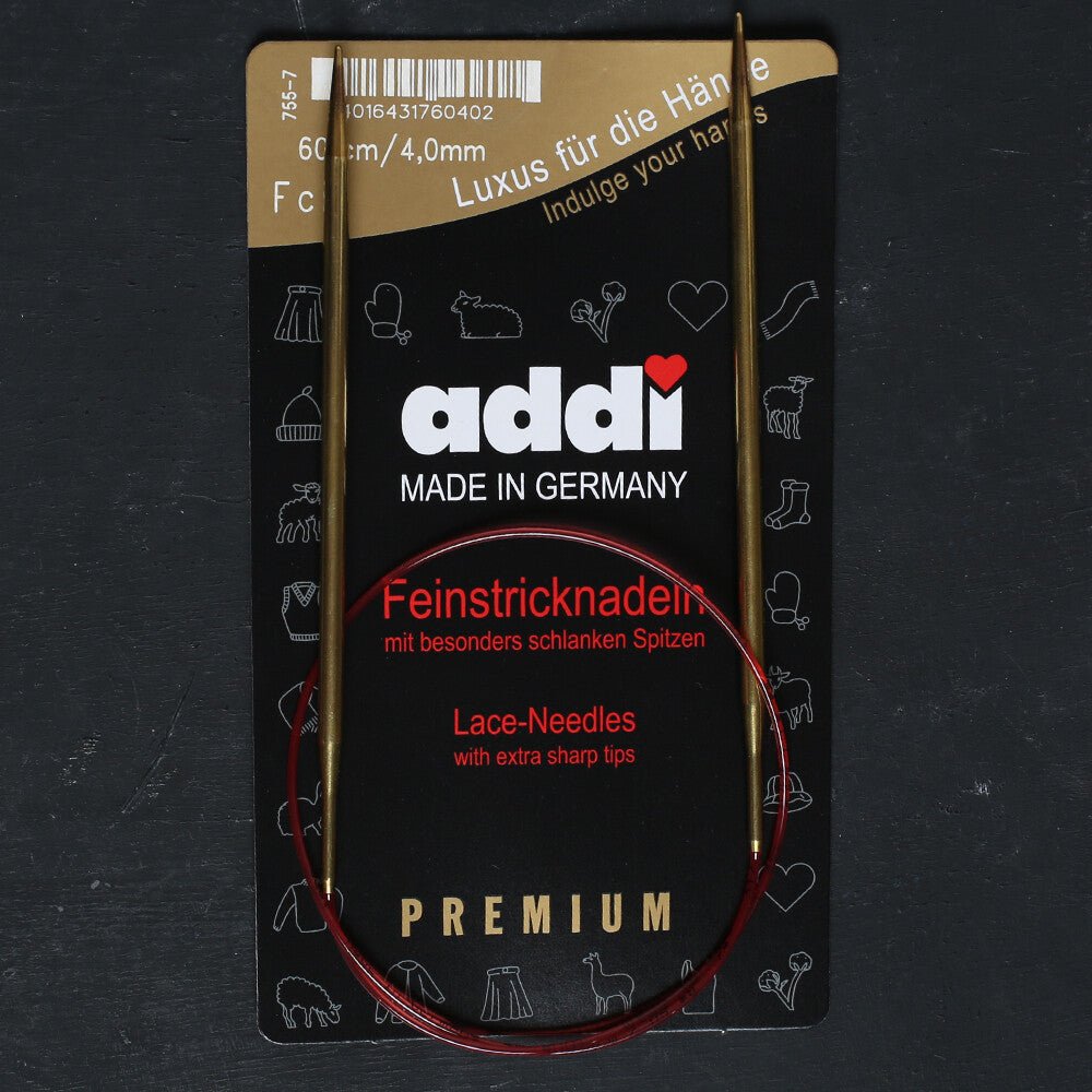 Addi 4mm 60cm Klasik Misinalı Dantel Şişi - 755-7