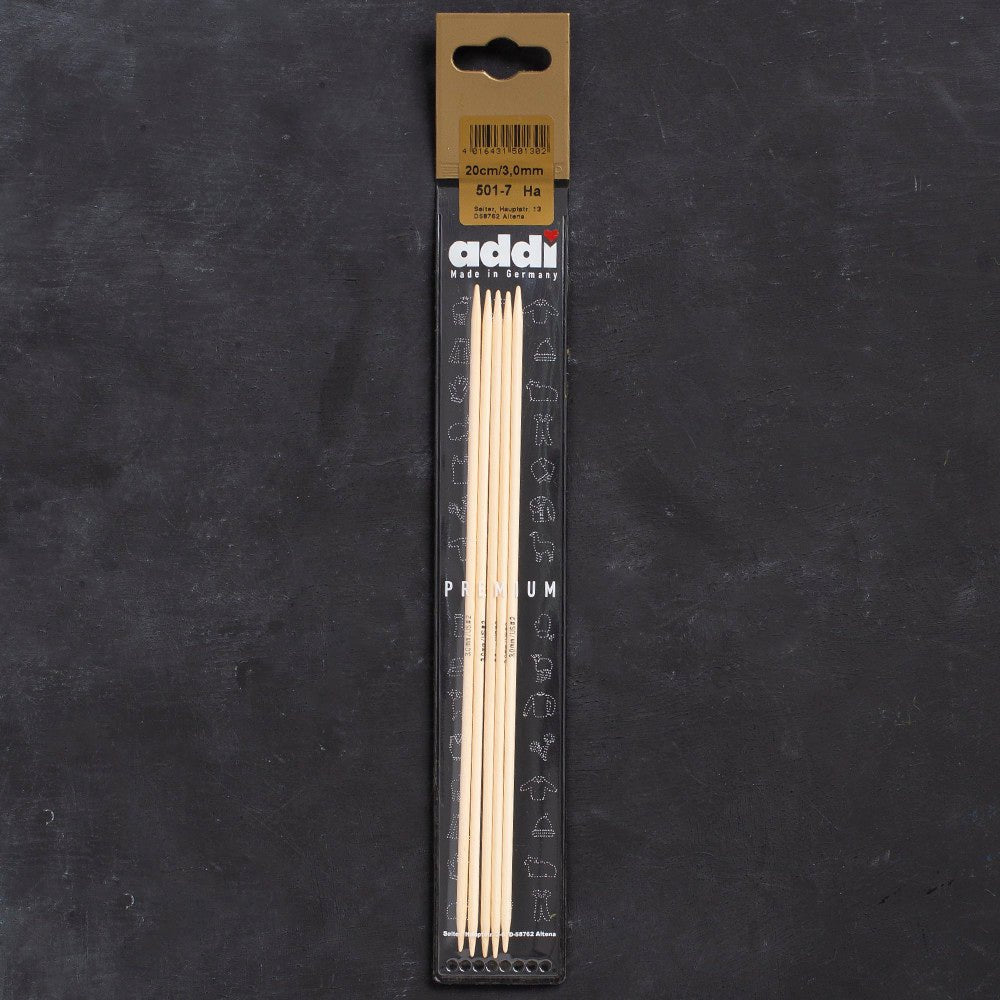 Addi Bambus 3mm 20cm Bambu Çorap Şişi - 501-7