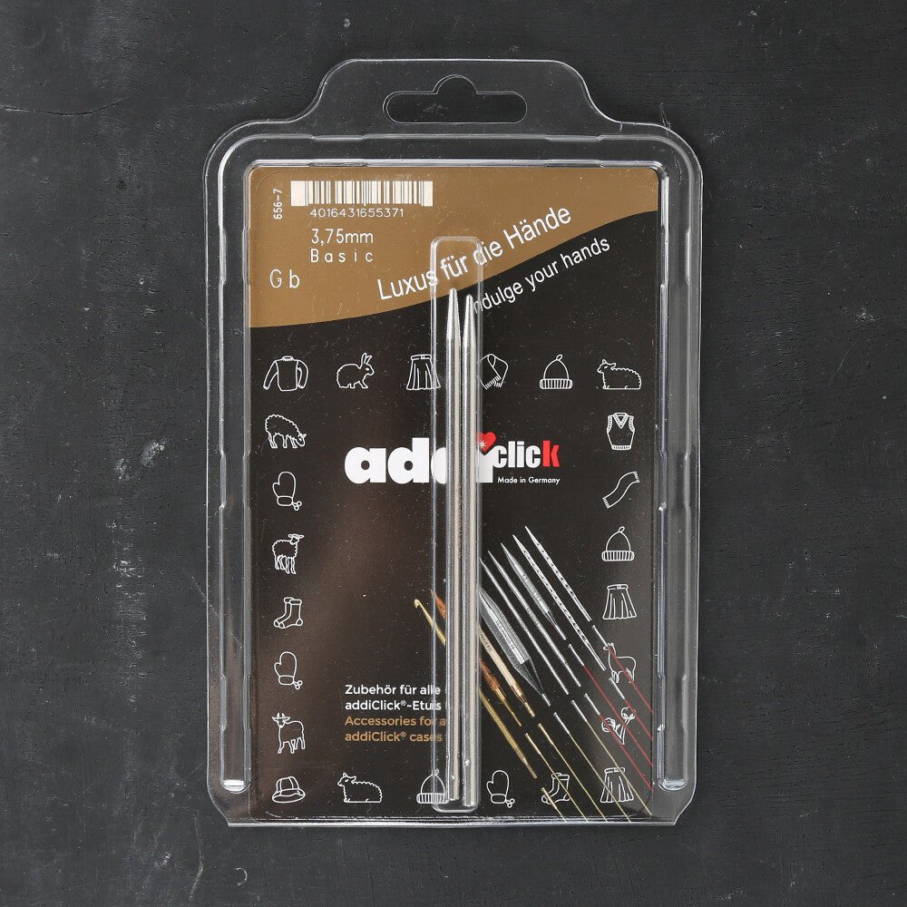 Addi Click Basic 3.75mm 13cm Misinalı Şiş Ucu - 656-7