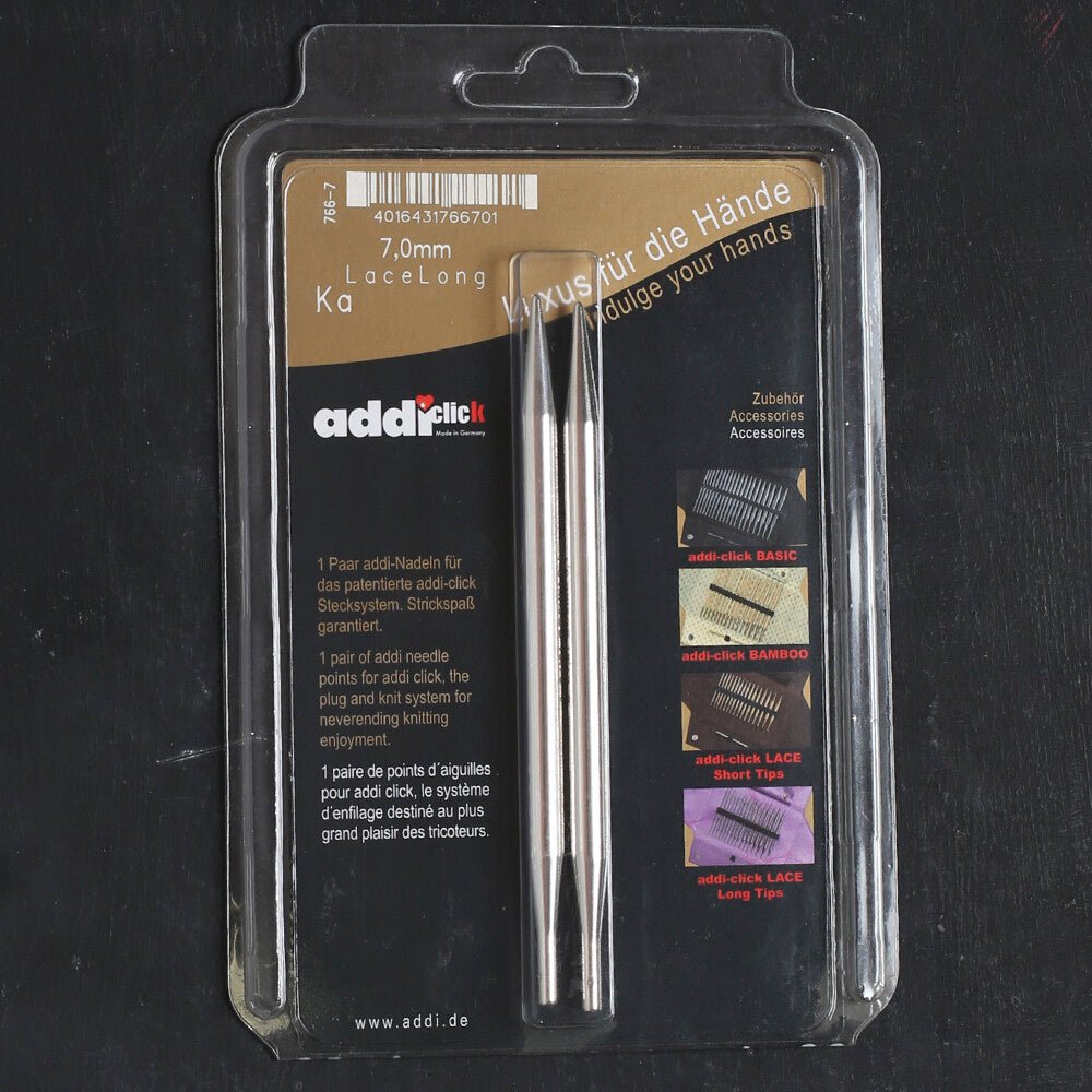 Addi Click Lace 7 Mm Değiştirilebilir Uzun Uçlu Dantel Şişi - 766-7