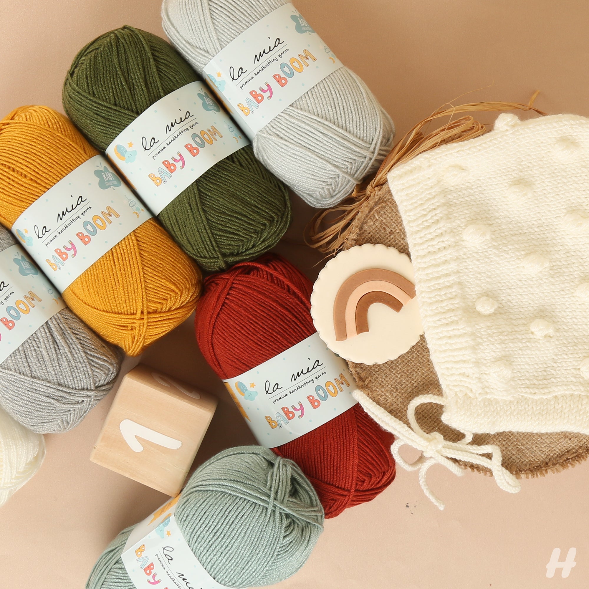 La Mia Baby Boom Patlıcan Moru El Örgü İpi - 60
