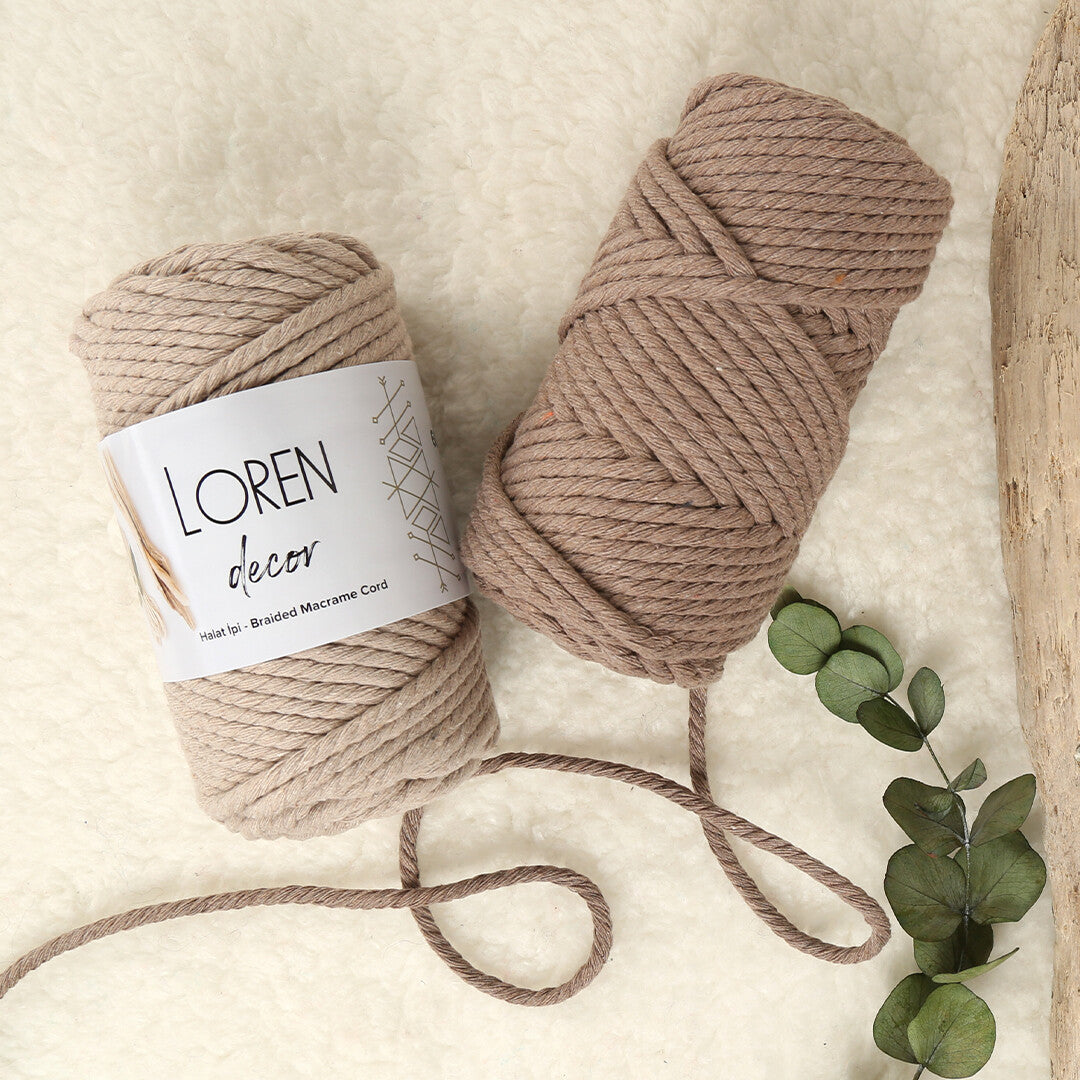Loren Decor 3 Büküm Makrome İpi Vizon - L143