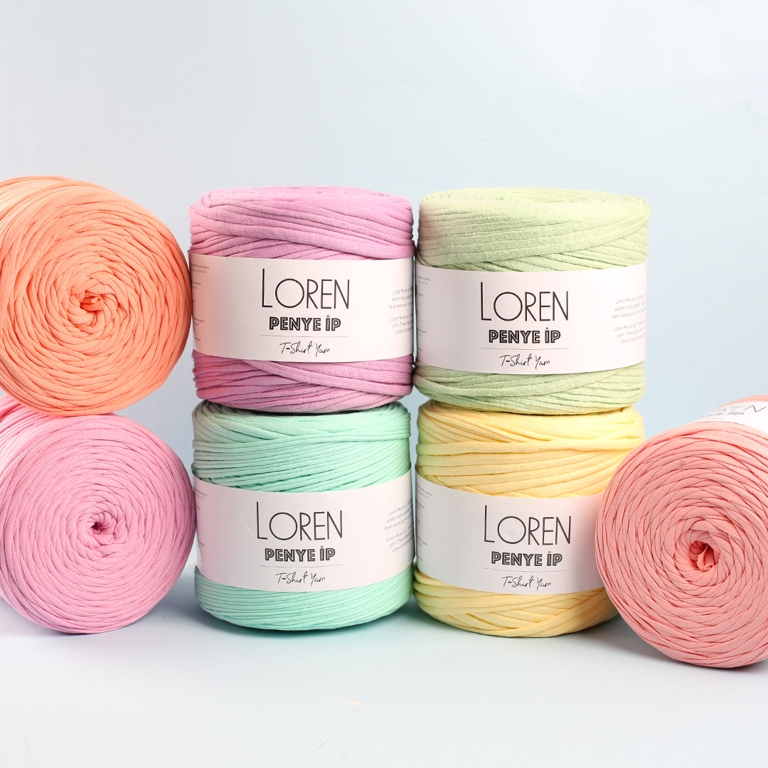 Loren Penye Kumaş El Örgü İpi Pastel Mavi - 99