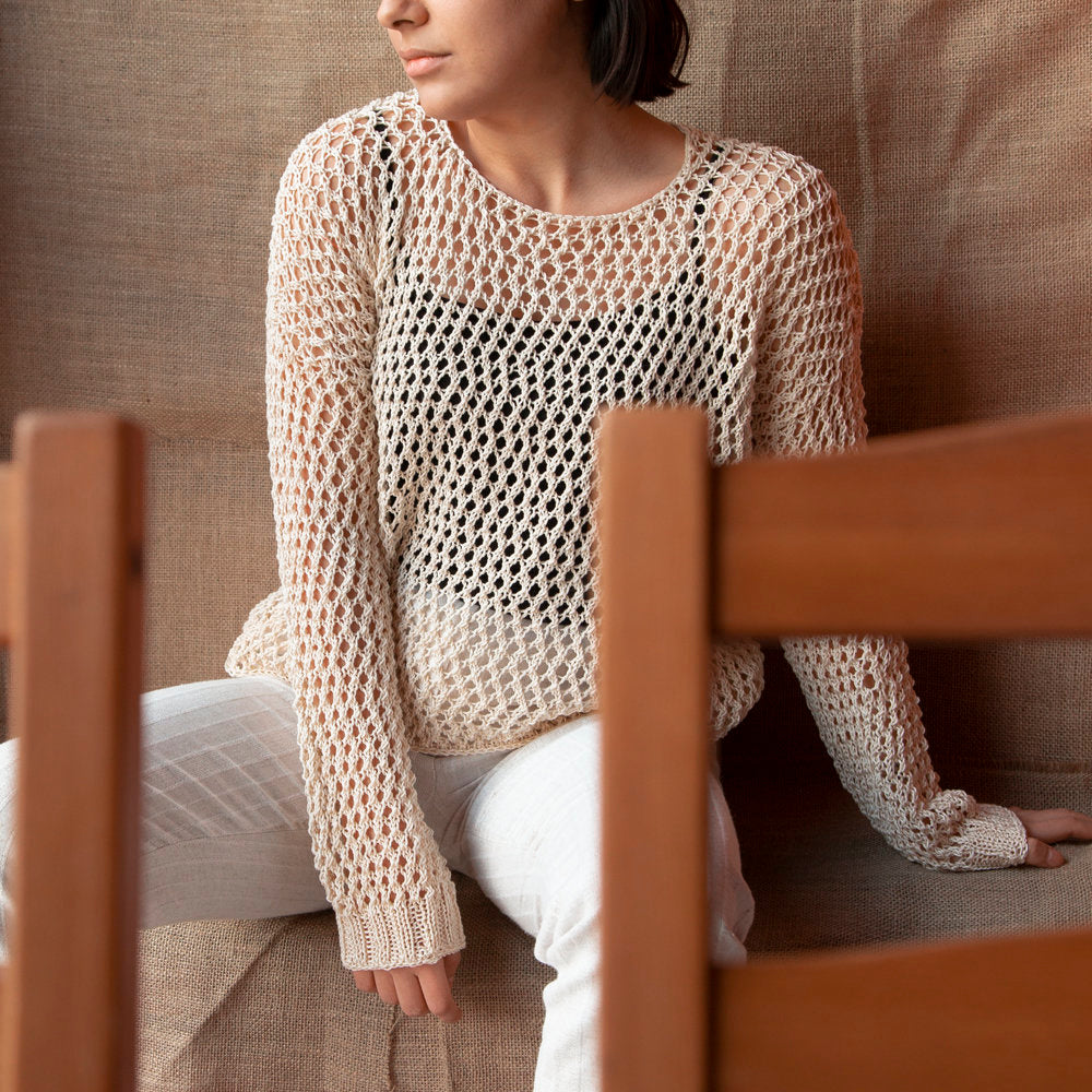 La Mia Mercerized Cotton Açık Mor El Örgü İpi - 53