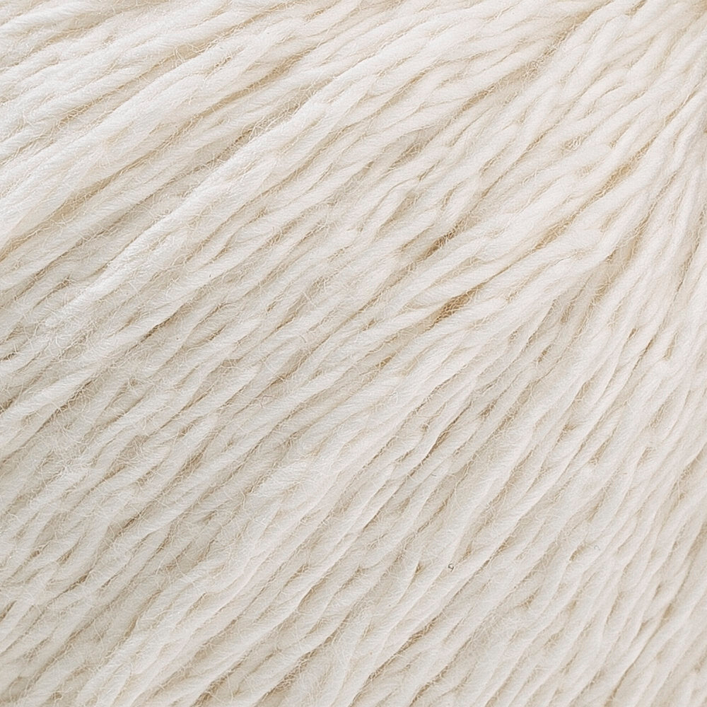 La Mia Cotton Bulky Kırık Beyaz Zincir El Örgü İpi - P3