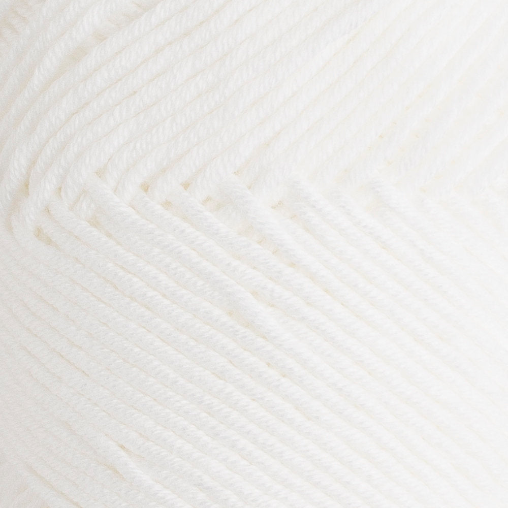 La Mia Baby Cotton Beyaz El Örgü İpi - L001