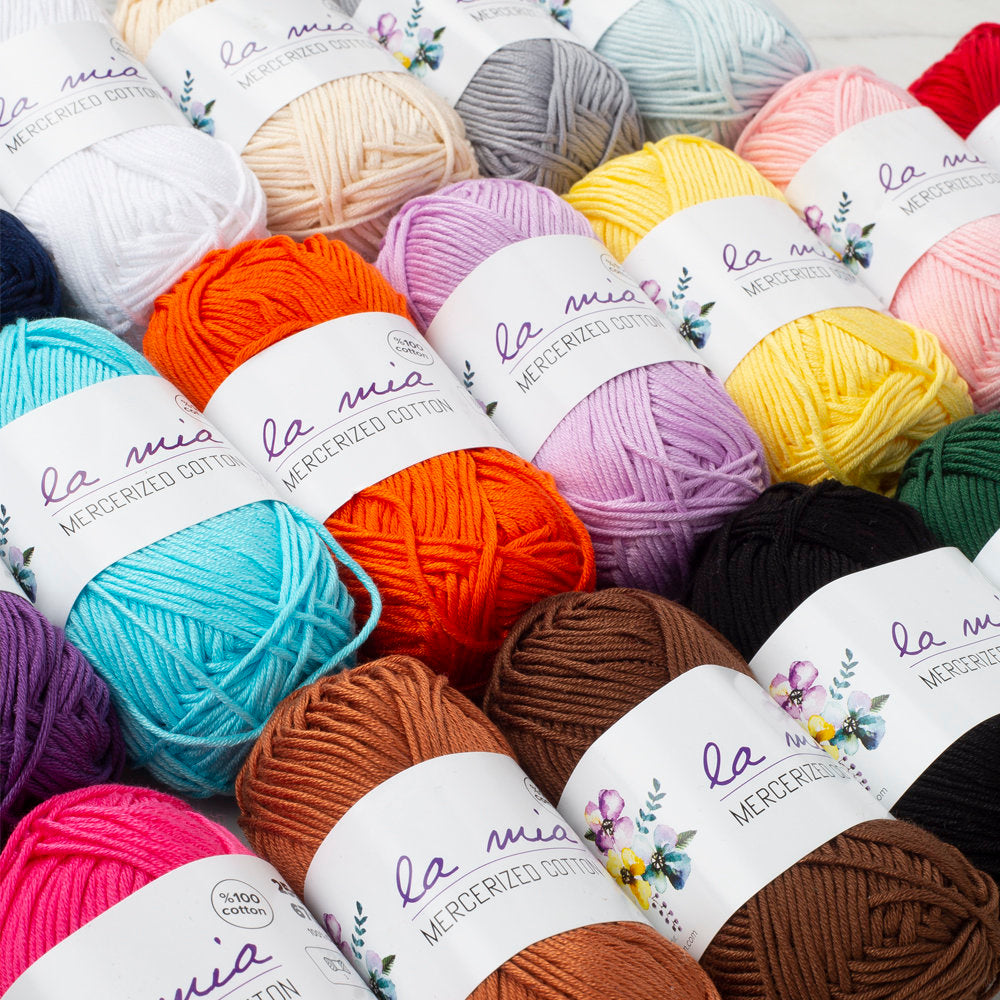 La Mia Mini Mercerized Cotton 20'li Paket Renkli El Örgü İpi