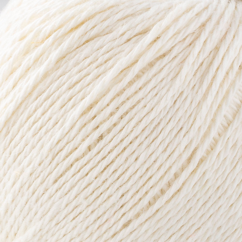La Mia Linen Cotton Kirli Beyaz El Örgü İpi - L155