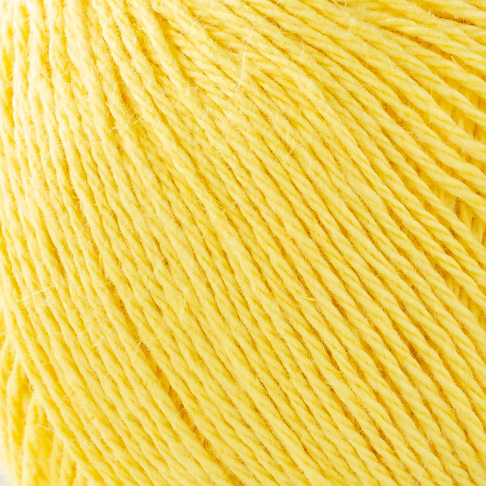 La Mia Linen Cotton Sarı El Örgü İpi - L160