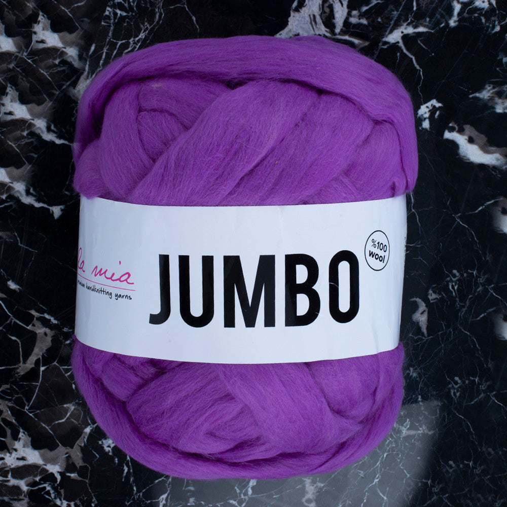 La Mia Jumbo Mor Dev Yün El Örgü İpi - J6