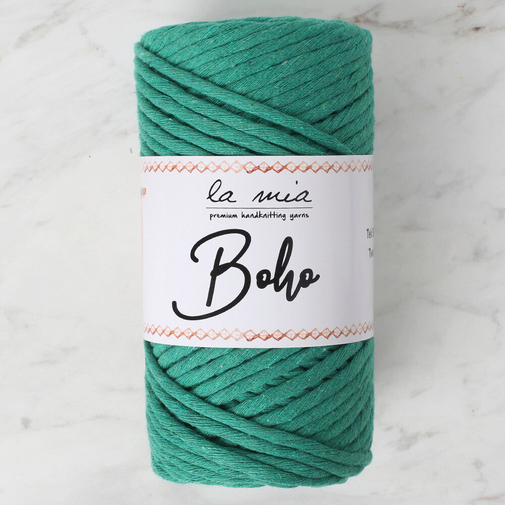 La Mia Boho Çimen Yeşili Büküm Makrome İpi - L024
