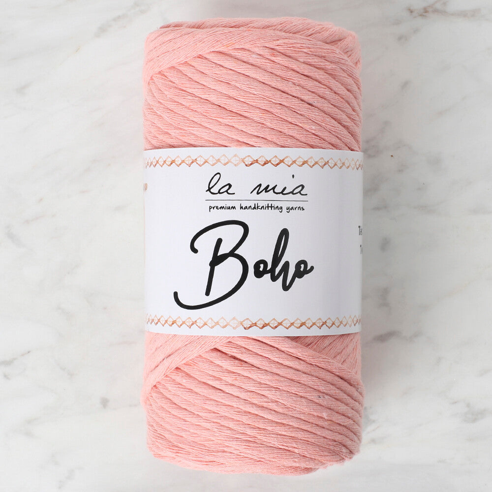 La Mia Boho Açık Somon Büküm Makrome İpi - L018
