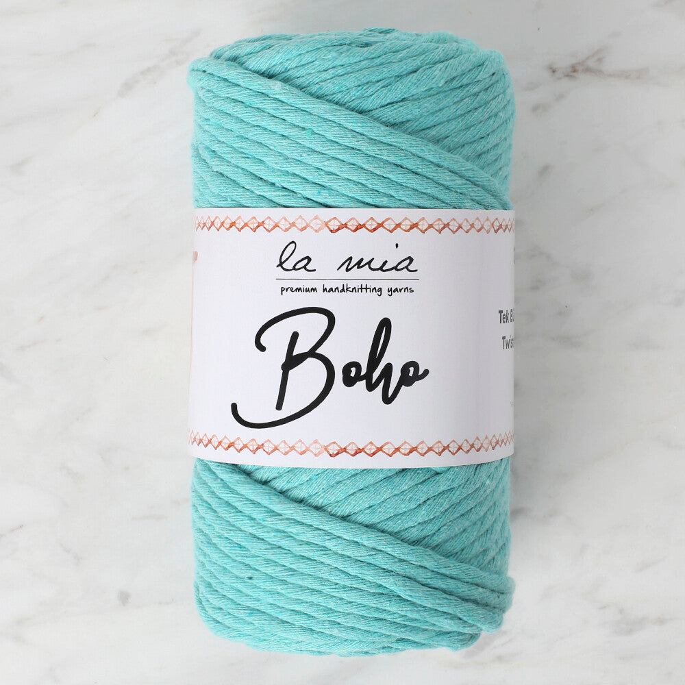 La mia Boho Açık Yeşil Büküm Makrome İpi - L157