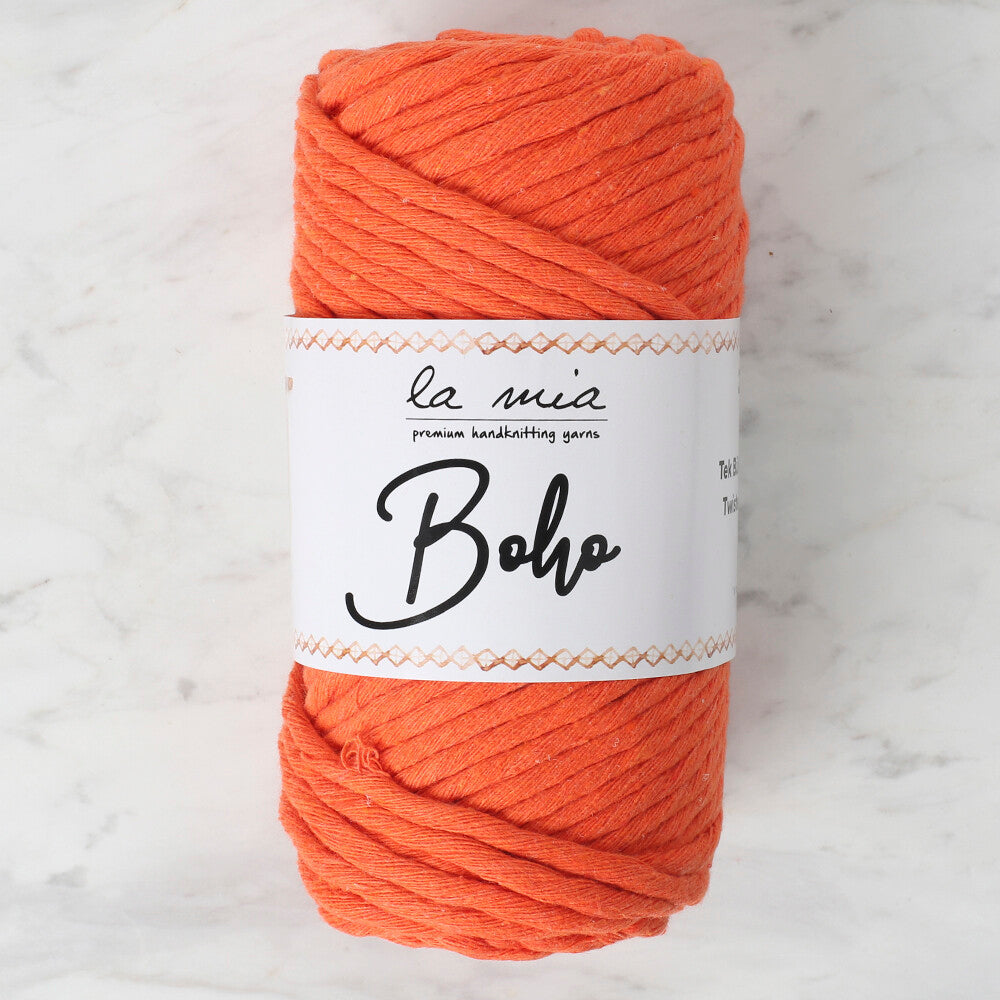 La Mia Boho Turuncu Büküm Makrome İpi - L150
