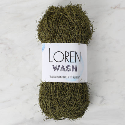 Loren Wash Asker Yeşili El Örgü İpi - R141