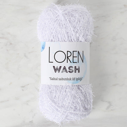 Loren Wash Optik Beyaz El Örgü İpi - R001
