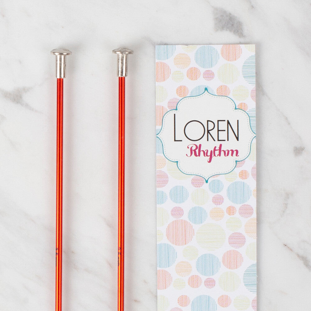 Loren Crafts Rythm 2,5mm Kırmızı Renkli Metal Örgü Şişi