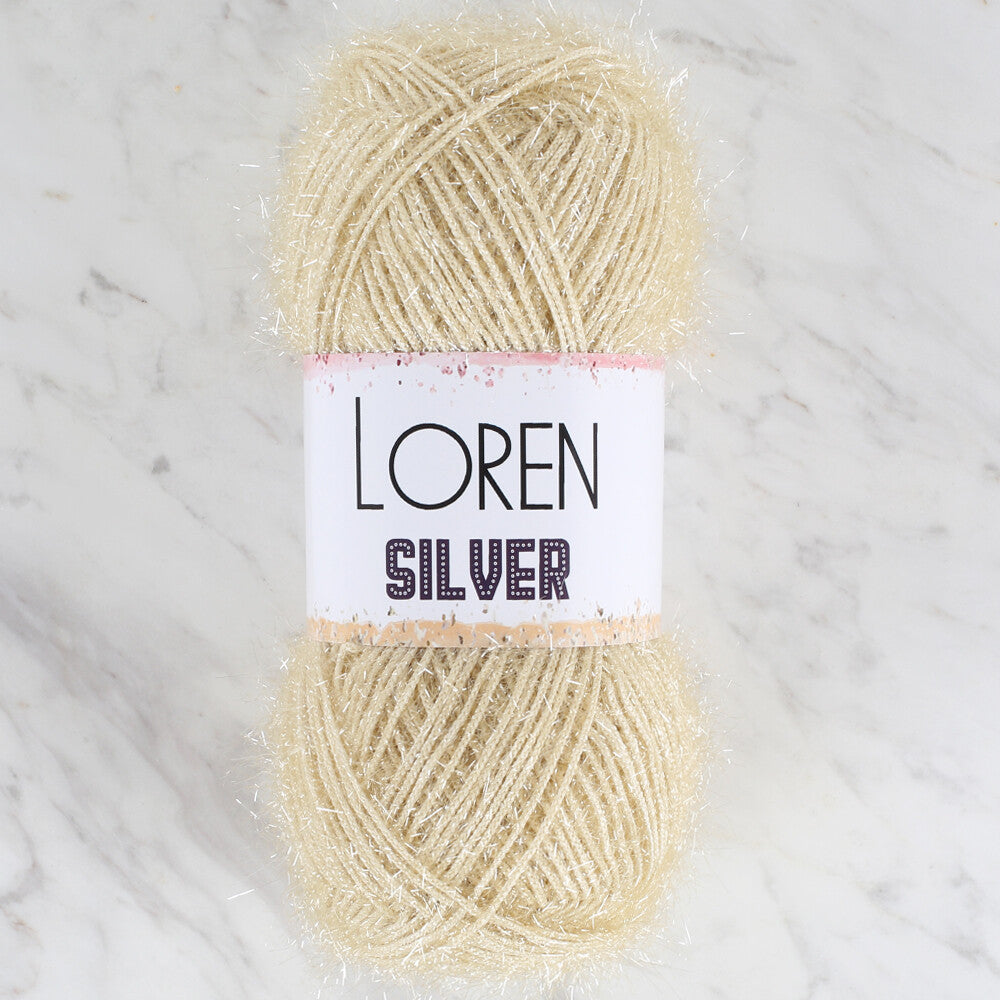 Loren Silver Bej  El Örgü İpi - RS0066