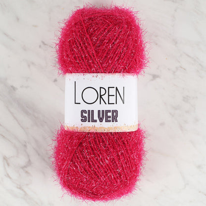 Loren Silver Fuşya  El Örgü İpi - RS0022