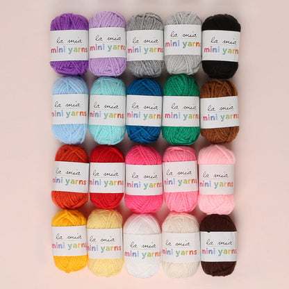 La Mia Mini Yarns 20'li Paket 10gr Renkli El Örgü İpi