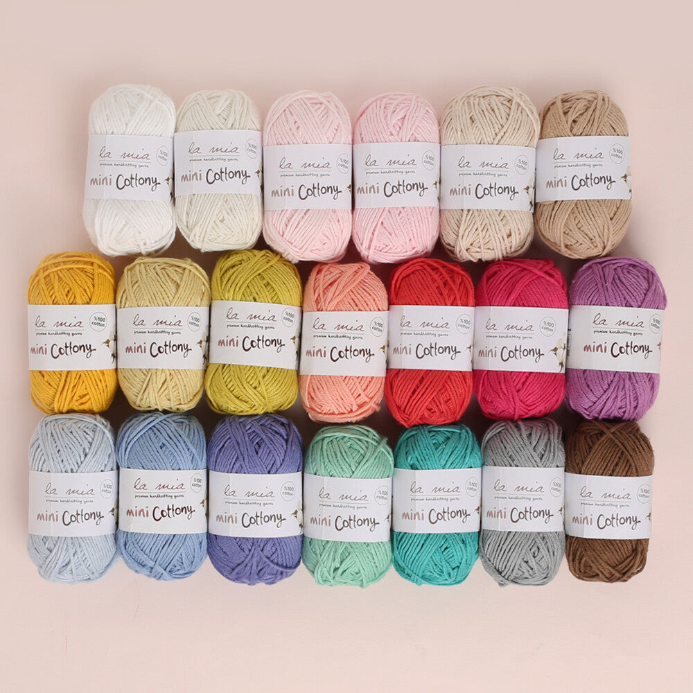 La Mia Mini Cottony 20'li Paket 25g Renkli El Örgü İpi - V1