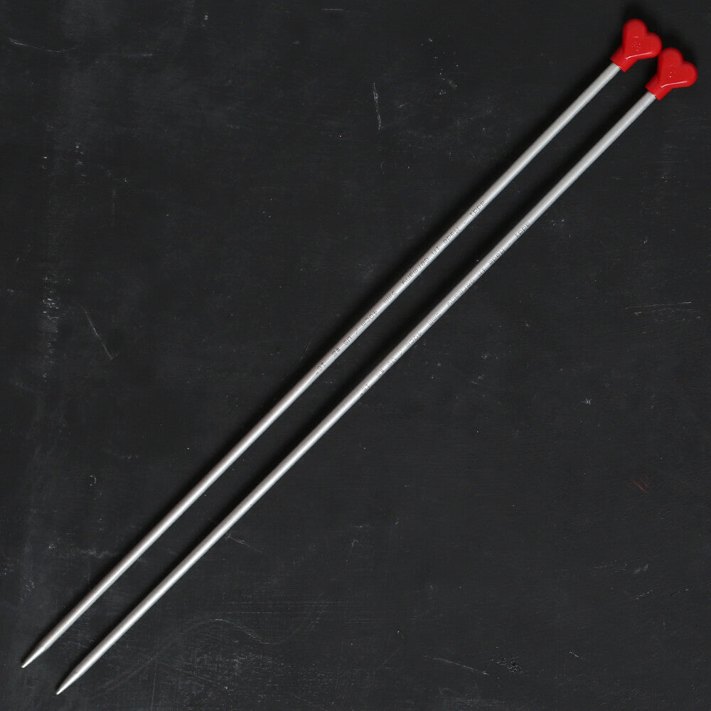 ADDI KALPLİ 5MM 40CM KLASİK ALÜMİNYUM ÖRGÜ ŞİŞİ - 200-7